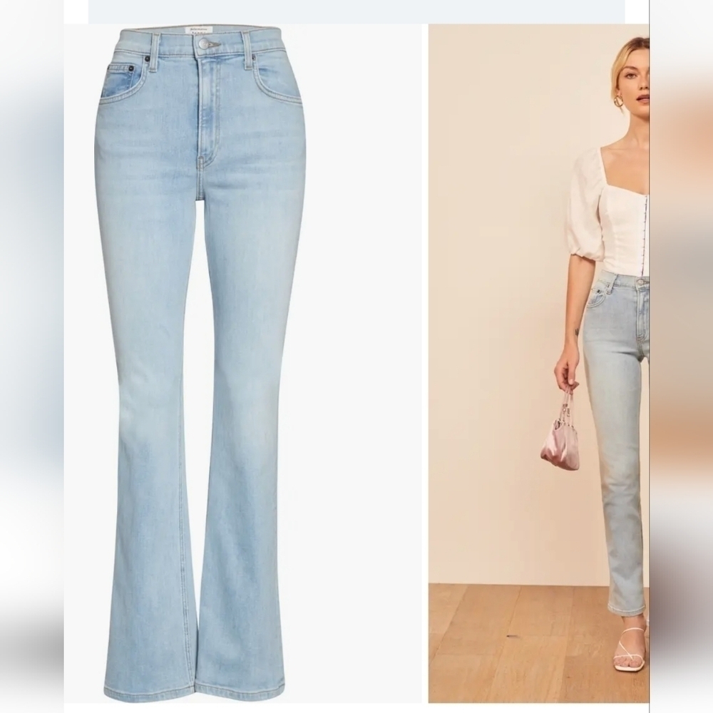 Reformarion Roxy Straight Leg Jeans St Lucia wash sz 25 WJ88 - Picture 2 of 12